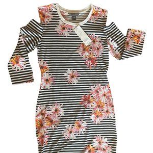 Stripped Athleisure Dress by French Connection NWT